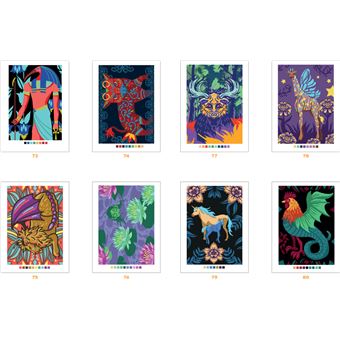 Coloriages mystères - Animaux fantastiques et créatures mythologiques