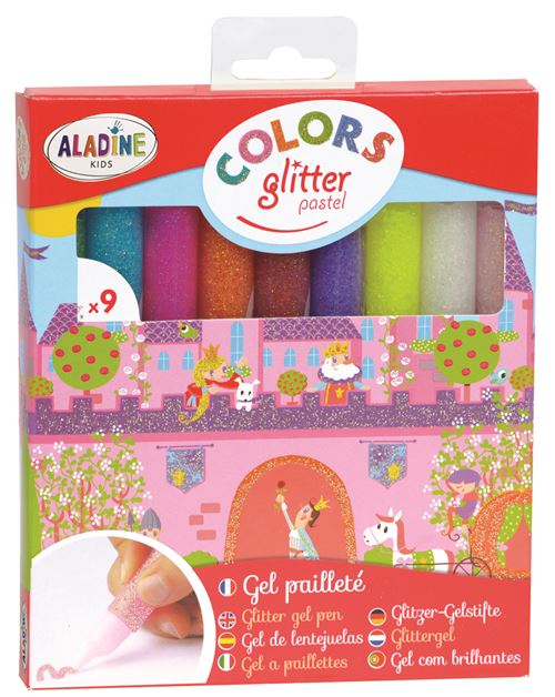 ALADINE 9 GLITTER GLUE PASTEL