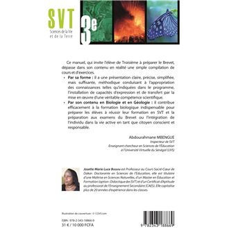 SVT Sciences de la Vie et de la Terre 3è