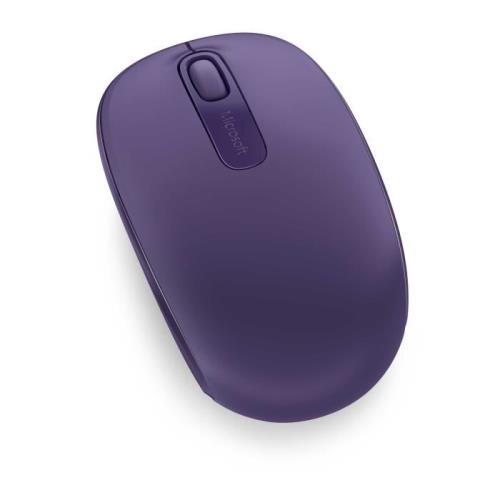 Microsoft Wireless Mobile Mouse 1850 - Souris - droitiers et gauchers - optique - 3 boutons - sans fil - 2.4 GHz - récepteur sans fil USB - violet pantone