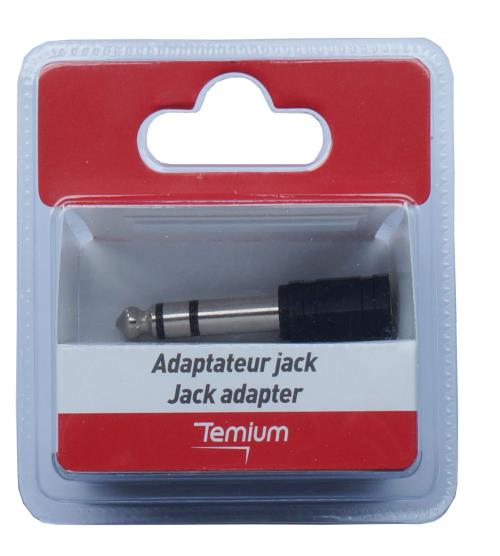 Adaptateur Temium Jack Femelle 6.35 m Noir