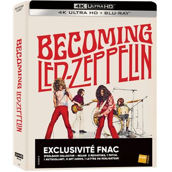 Becoming Led Zeppelin Édition Collector Limitée Exclusivité Fnac SteelBook® Blu-ray 4K Ultra HD