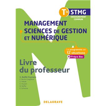 Management, Sciences de gestion et numérique Tle STMG (2020) - Pochette - Livre du professeur