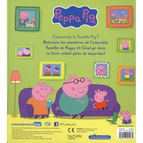 Peppa Pig - Livre animé - Peppa Pig - En famille ! - Livre animé