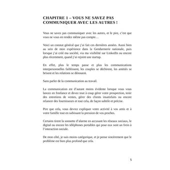 Vous ne savez pas communiquer !