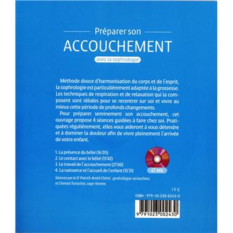 Préparer son accouchement avec la sophrologie - Livre + CD