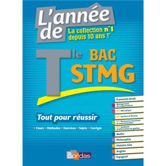 L Annee De Terminale Bac Stmg Broche Collectif Achat Livre Fnac