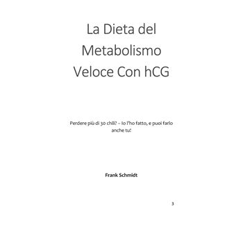 La Dieta del Metabolismo Veloce Con hCG
