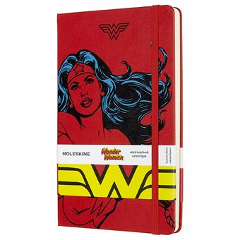 MOLESKIN CARN WONDER WOMAN LGN GF ROUGE