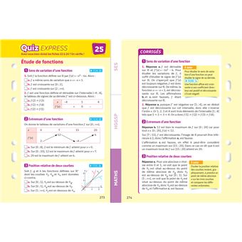 Fiches bac Mes 3 spécialités 1re générale : Maths, SES, HGGSP