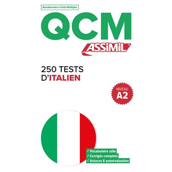 QCM 300 tests d'italien Niveau A2