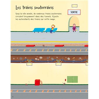 Les trains - Autocollants Usborne