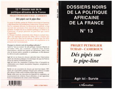 Projet petrolier tchad-cameroun des pipes sur le pipe-line