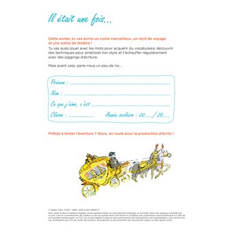 En route pour la production d'écrits CM - Conte, théâtre et récit de voyage - 2023 - Cahier élève