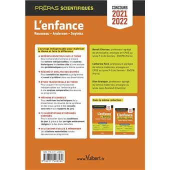 L'enfance - Épreuve de français-philosophie - Prépas scientifiques - Concours 2021-2022
