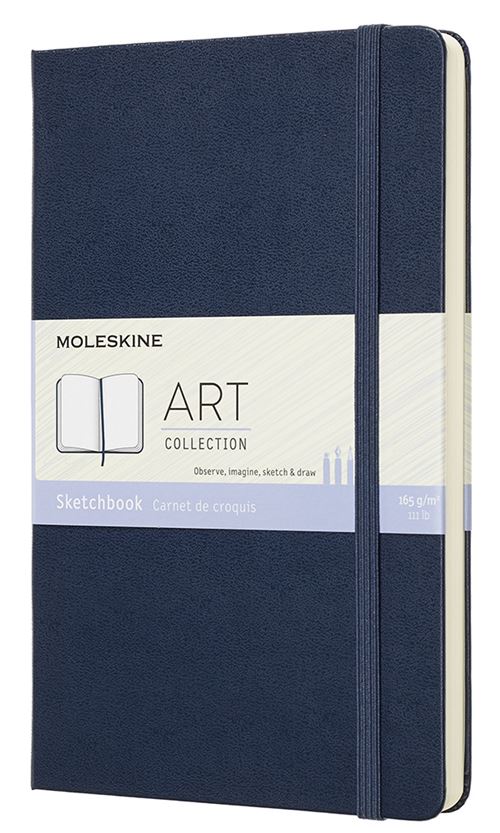 de croquis grand format Moleskine Art Bleu et journaux