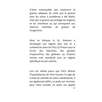 Le traitement de métabolisme de hCG