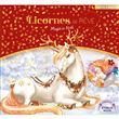 Licornes de rêve - Cartes à pailleter Magie de Noël