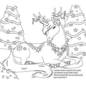 Licornes de rêve - Cartes à pailleter Magie de Noël
