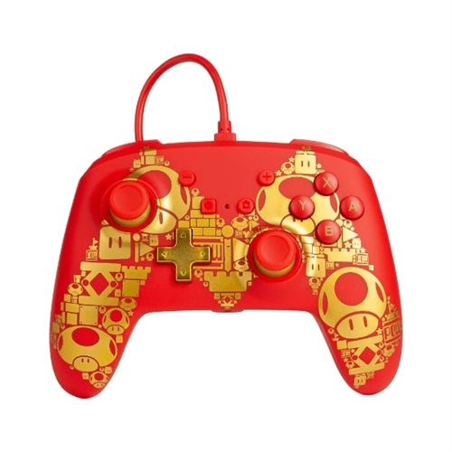 Manette filaire améliorée PowerA pour Nintendo Switch édition Golden M