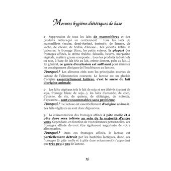 Le régime sans lactose