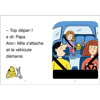 Regarde je lis ! Une histoire à lire tout seul - Mila en voiture Niv1