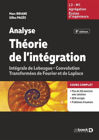 Analyse - Théorie de l'intégration - Gilles Pagès - broché