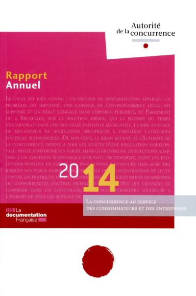 Rapport 2014 de l'Autorité de la concurrence