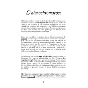 Quelle alimentation pour l'hémochromatose ?