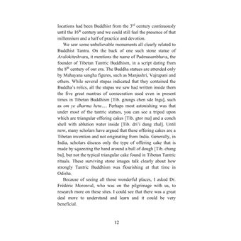 Le bouddhisme tantrique L'oddiyana et l'Orissa