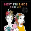 Black coloriage Best friends forever