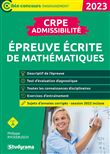 CRPE – Admissibilité – Épreuve de mathématiques (Concours 2023)