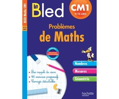 Cahier Bled problèmes de maths CM1