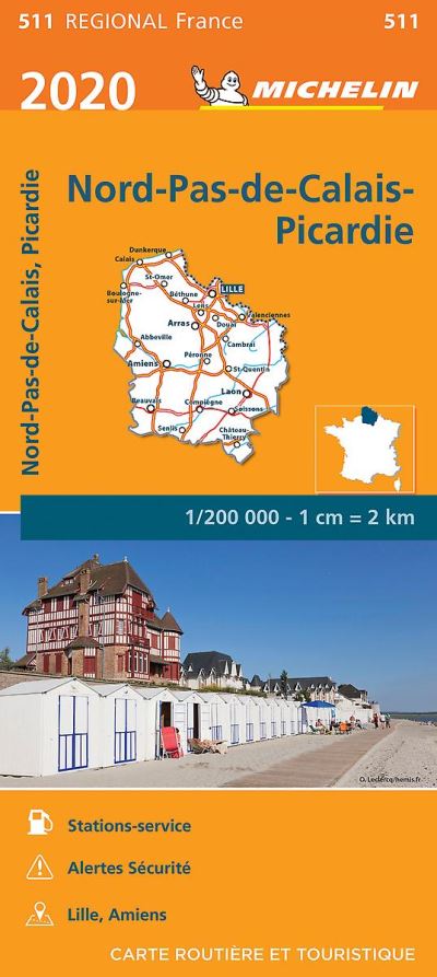 HAUTS-DE-FRANCE 10511 CARTE MICHELIN KAART 2020
