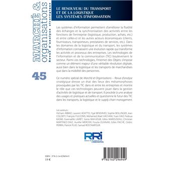 Le renouveau du transport et de la logistique