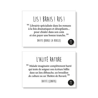 Les jongleries de mots de Dafite