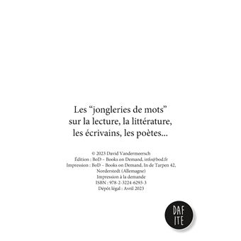 Les jongleries de mots de Dafite