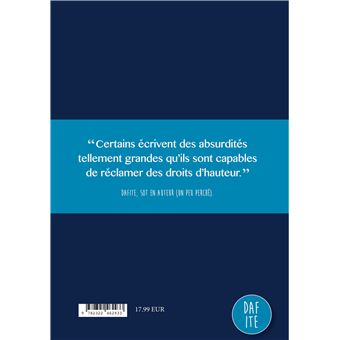 Les jongleries de mots de Dafite