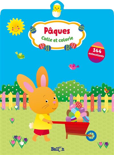 Les petiots : coller et colorier Pâques