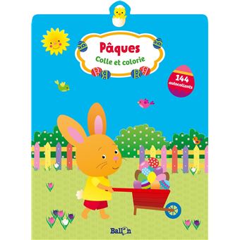 Les petiots : coller et colorier Pâques