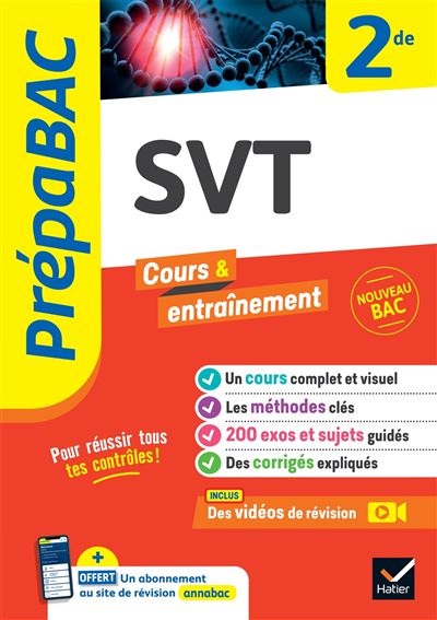 SVT 2nde - Prépabac cours et entraînement