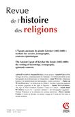 Revue de l'histoire des religions - Nº2/2022