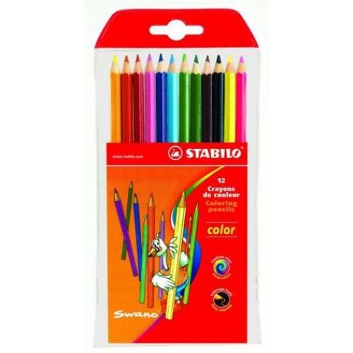 Pochette de 12 crayons de couleur Stabilo