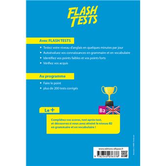 Anglais. Flash Tests niveau B2. Testez votre niveau d'anglais