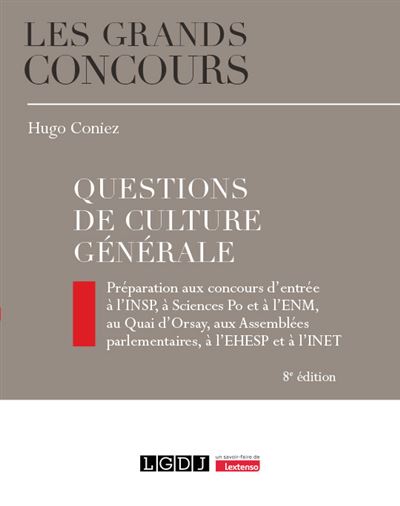Questions de culture générale - Hugo Coniez - broché