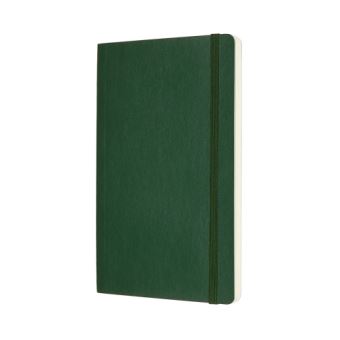 Carnet classique grand format Moleskine à grille de pointillés couverture rigide Vert