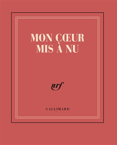 Carnet poche rouge ligne mon coeur mis a nu