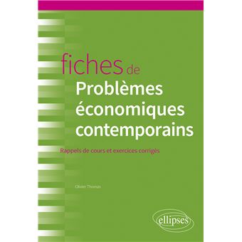 Fiches de Problèmes économiques contemporains