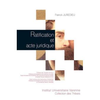 Ratification et acte juridique