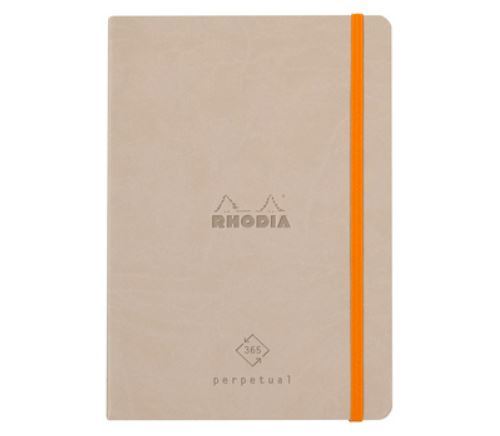 RHODIARAMA PERPETUAL CARNET A5 128P BEIGE